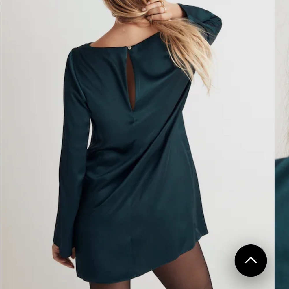 Madewell Shift Mini Dress smoky spruce - Picture 6 of 7